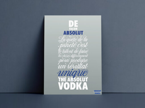 ABSOLUT VODKA<br>Direction artistique